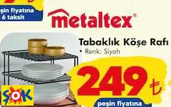 METALTEX TABAKLIK KÖŞE RAFI